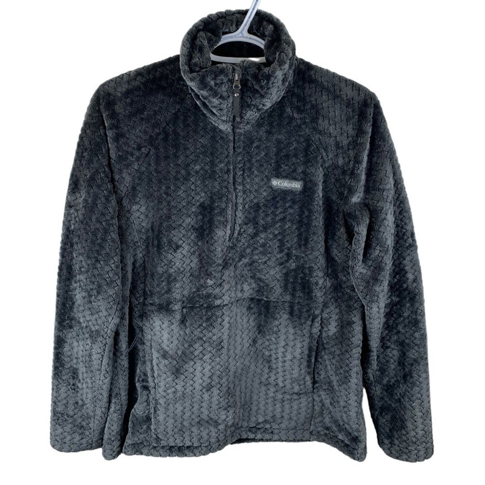 Columbia sz S Dark Grey Fire Side Sherpa 1/4 Zip Women's Fleece Plush Sweater